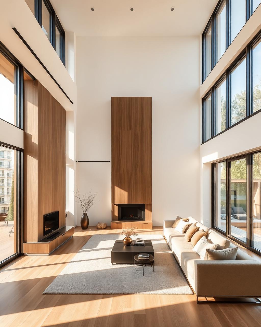 Modern architectural living room